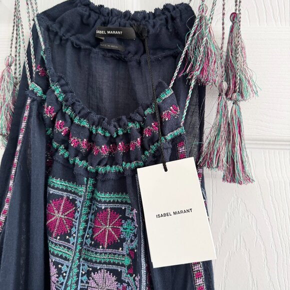 Isabel Marant "Cornelia" Top in Midnight, size 34. Fits XS-M?? - Picture 5 of 10